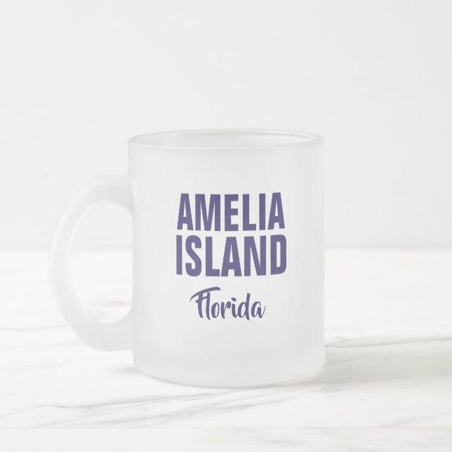 Amelia Island Florida Coffee Mug Frostad Glasmugg (Vänster)