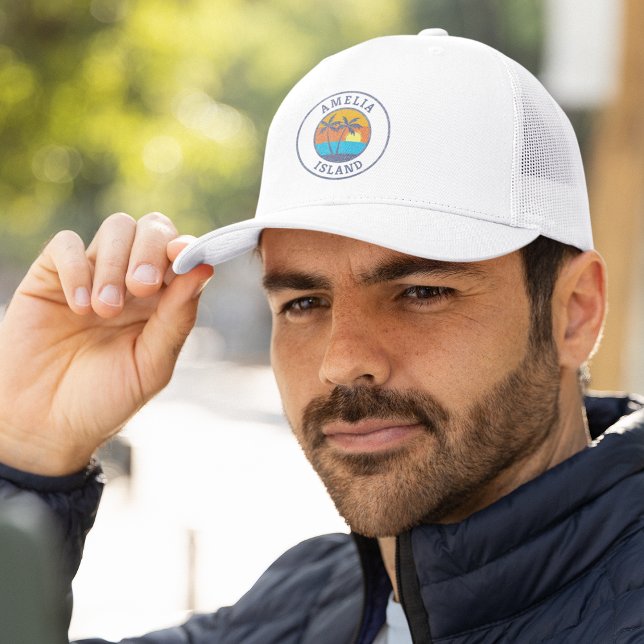 Amelia Island, Florida Faded Classic Stil Keps (Skapare uppladdad)