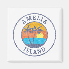 Amelia Island, Florida Faded Classic Stil Magnet