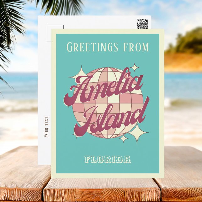 Amelia Island Florida Nassau County retro Postcard Vykort (Skapare uppladdad)