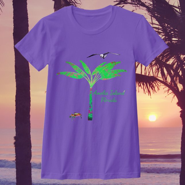 Amelia Island Florida Paradise Kusten t-shirt (Skapare uppladdad)