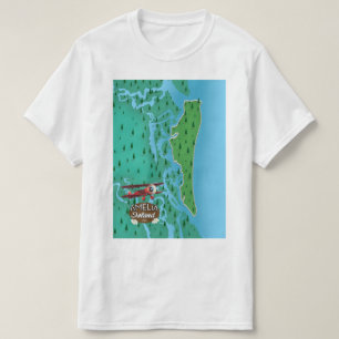 Amelia Island Florida reser karta. T Shirt