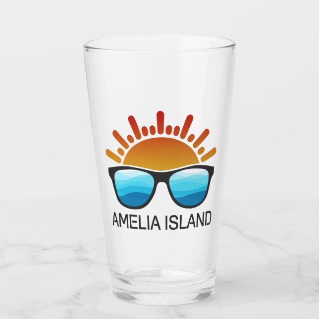 Amelia Island Florida Sunglasses Glaskopp (Framsida)