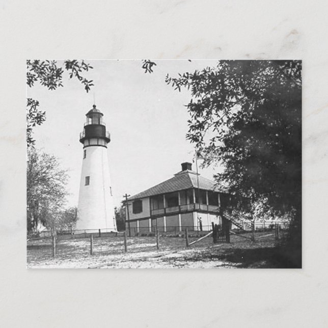 Amelia Island fyr Vykort (Framsida)