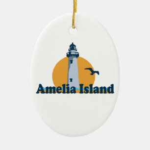 Amelia Island - fyrdesign Julgransprydnad Keramik