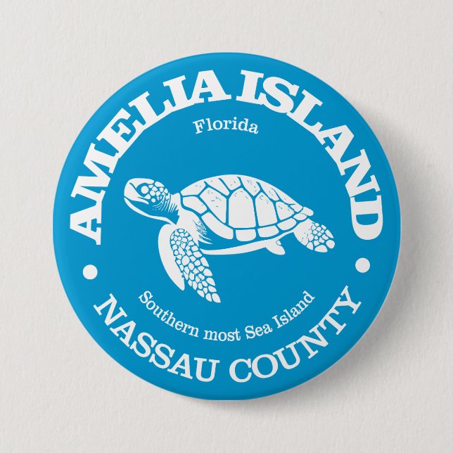 Amelia Island (havssköldpadda) Knapp (Framsida)