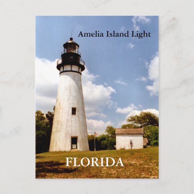 Amelia Island Light, Florida Postcard Vykort (Framsida)
