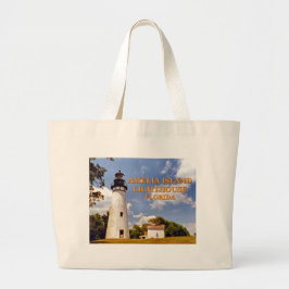 Amelia Island Lighthouse, Florida Jumbo Tote Bag Tygkasse