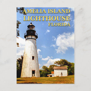 Amelia Island Lighthouse, Florida Postcard Vykort