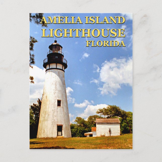 Amelia Island Lighthouse, Florida Postcard Vykort (Framsida)
