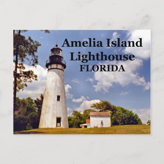 Amelia Island Lighthouse, Florida Postcard Vykort (Framsida)