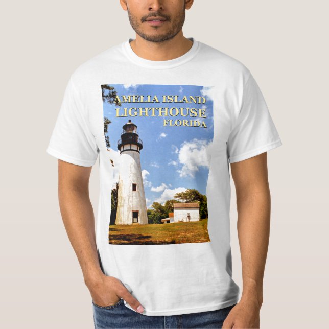Amelia Island Lighthouse, Florida T-Shirt (Framsida)