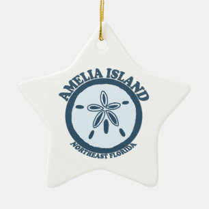 Amelia Island - Sanddollar Julgransprydnad Keramik