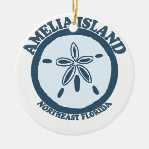 Amelia Island - Sanddollar Julgransprydnad Keramik