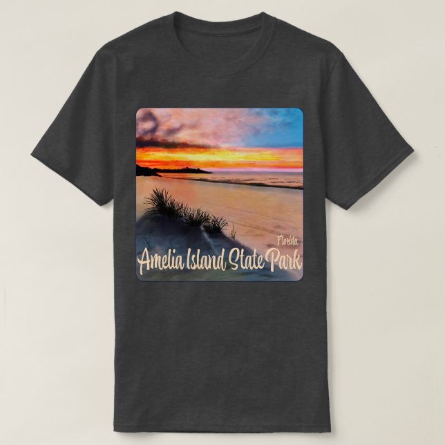 Amelia Island State Park Florida TShirt T Shirt (Design framsida)