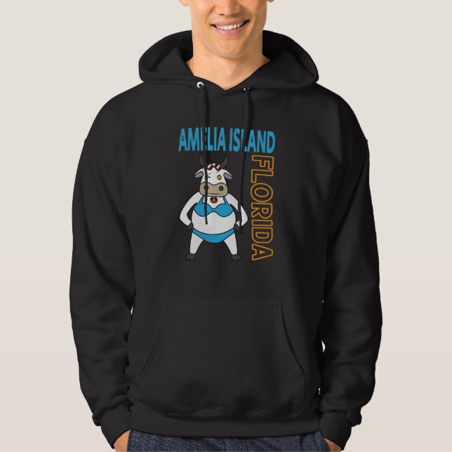 Amelia Island Vacation Family Trip Hoodie (Framsida)