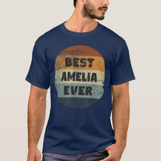Amelia Namn Bästa Amelia Någonsin T Shirt