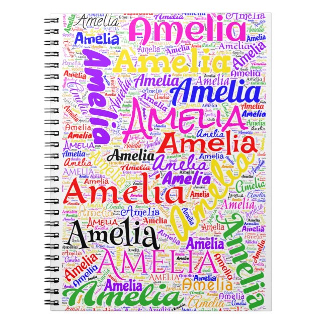 Amelia Notebook Journal Anteckningsbok (Framsidan)