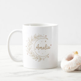 Amelia Personalised Name Mug - Elegant Celestial  Kaffemugg