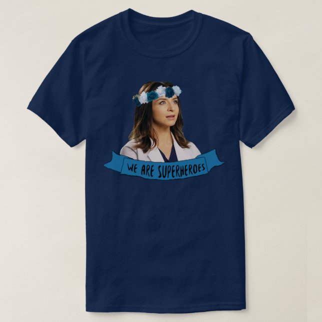 Amelia Shepherd vi är superhjältar T Shirt (Design framsida)