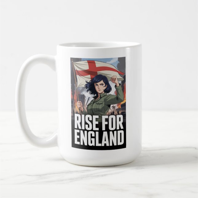 Amelia Storbritannien England Patriotisk St George Kaffemugg (Vänster)