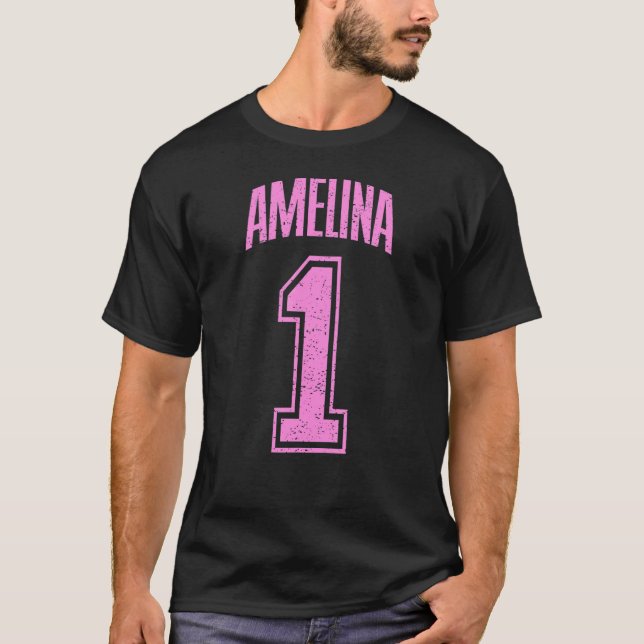 Amelina Supporter nummer 1 Biggest Fläkt T Shirt (Framsida)