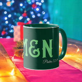 Amen Bibelvers Modern Typografi Personlig Mugg
