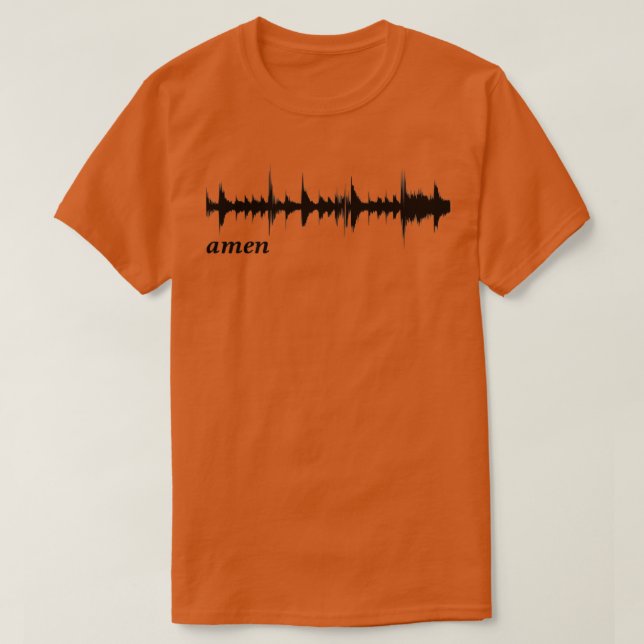 Amen Break Waveform  T Shirt (Design framsida)