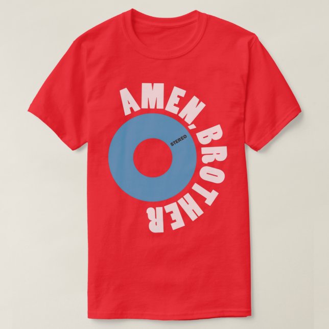 Amen Brother Winstons Funk amp Soul Vinyl Reco T Shirt (Design framsida)