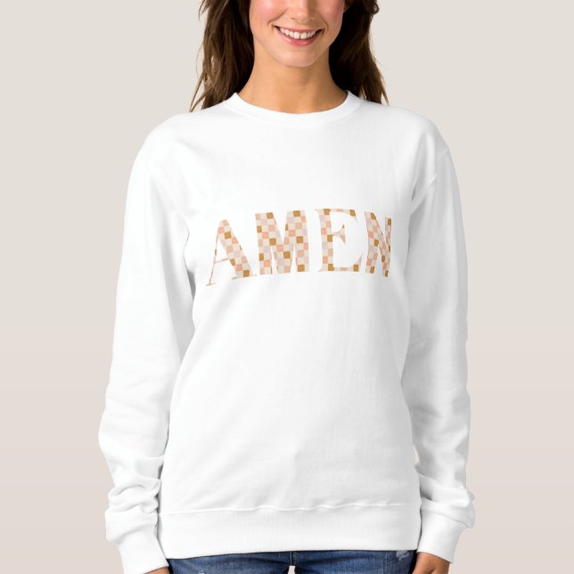 AMEN Dam Comfy Sweatshirt T Shirt (Framsida)