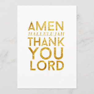 Amen HallelujahtackLord Skrivbord Kort