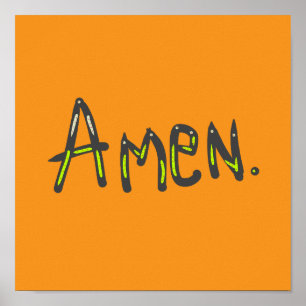 Amen Så Må Det Vara Poster