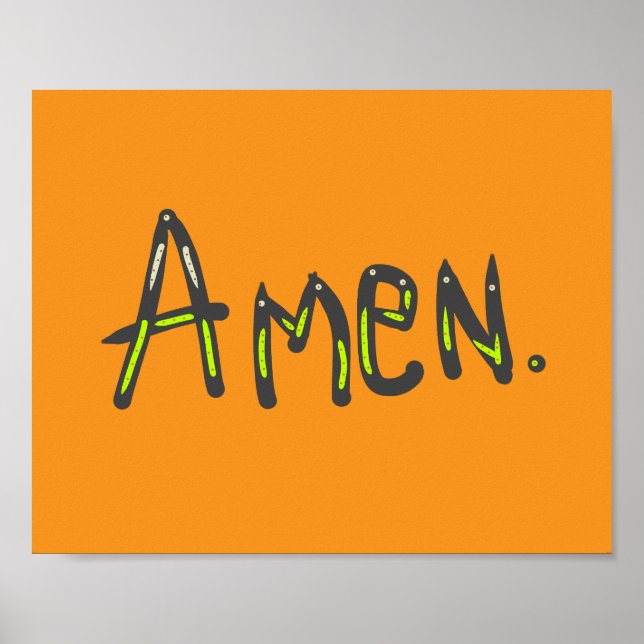 Amen Så Må Det Vara Poster (Framsidan)