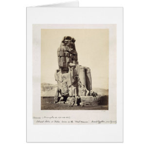 Amenhotep I:s "röstlängd", kolossal staty Hälsningskort