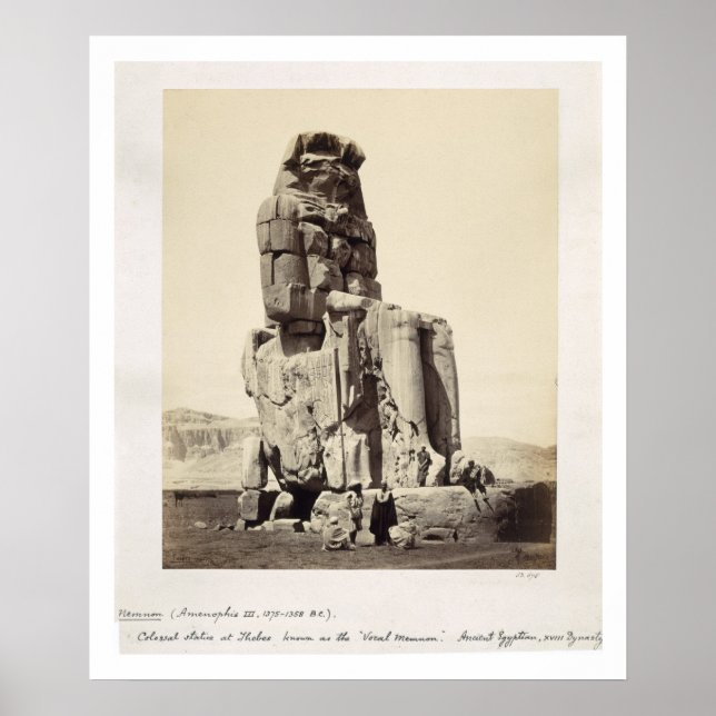 Amenhotep I:s "röstlängd", kolossal staty Poster (Framsidan)