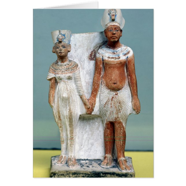 Amenophis IV och Nefertiti Hälsningskort (Framsidan)