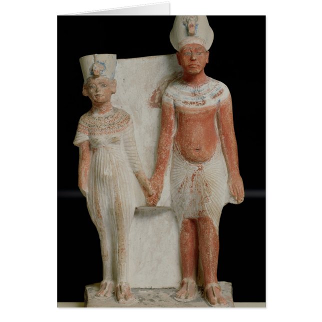 Amenophis IV och Nefertiti Hälsningskort (Framsidan)
