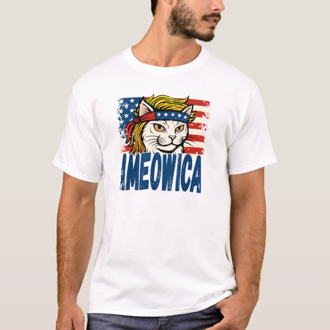 Ameowica Katt T Shirt (Framsida)