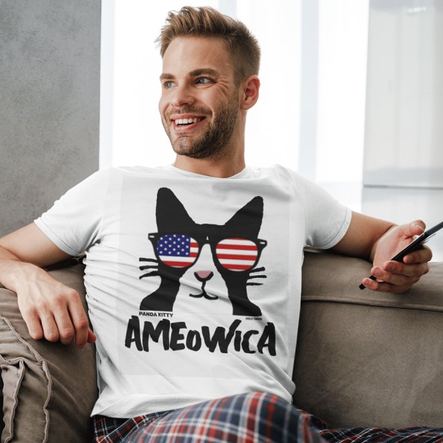 AMEOWICA TUXEDO Cat MANAR T-shirts, PANDA KATTUNGE T Shirt (Skapare uppladdad)