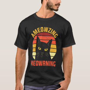 Ameowzing Meowrning Kattmamma Vacker Kattpappa Söt T Shirt