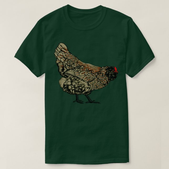 Ameraucana Chicken T Shirt (Design framsida)