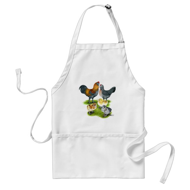 Ameraucana Kycklingfamilj Förkläde (Framsidan)
