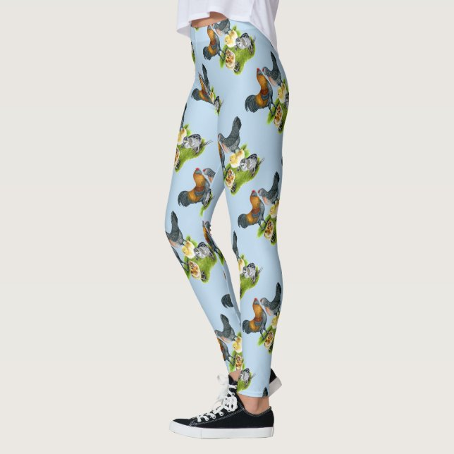 Ameraucana Kycklingfamilj Leggings (Vänster)