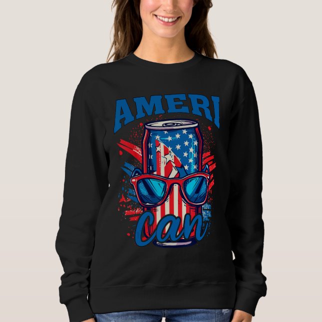 Ameri can  4th of july Sublimation 4 T Shirt (Framsida)