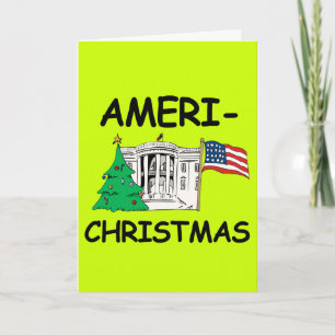 Ameri-jul - gör jul Underbarare igen Helgkort