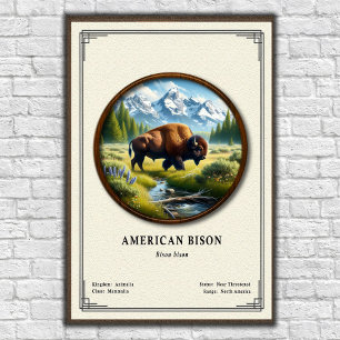 Ameriabison Zoologiserie Poster