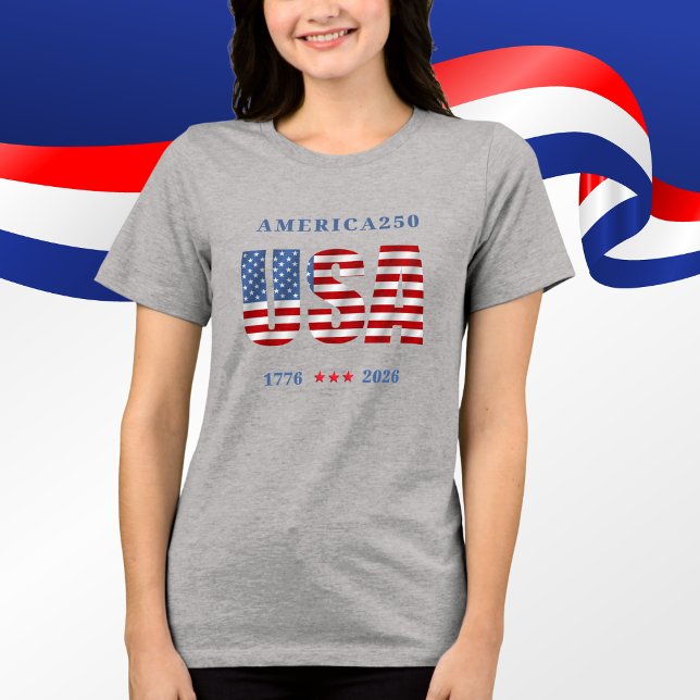 AMERICA250 1776-2026 Celebration T Shirt (AMERICA250 1776-2026 Celebration Tri-Blend Shirt)