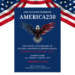 AMERICA250 FJÄRDE JULI-FIRANDE INBJUDNINGAR