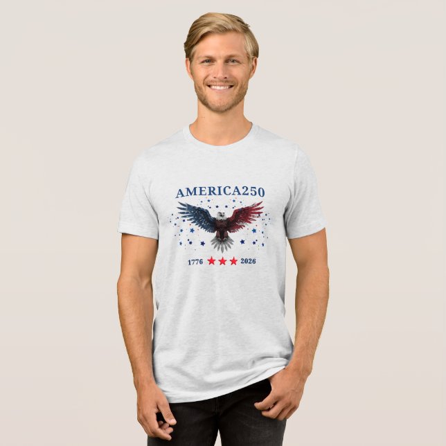 AMERICA250 Självständighetsdag 1776 - 2026 T Shirt (Framsida Full)
