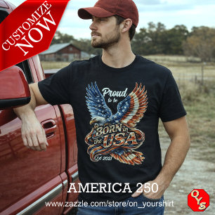 America2S0 Semikvartssekular Soaring Eagle T Shirt
